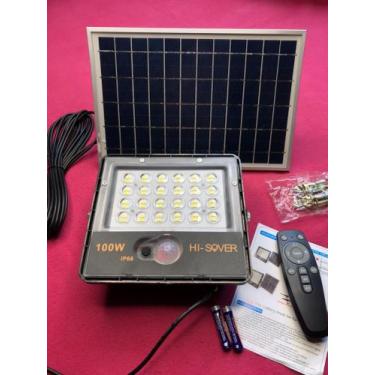 Imagem de Refletor Led Solar 100w com Placa - Sover 