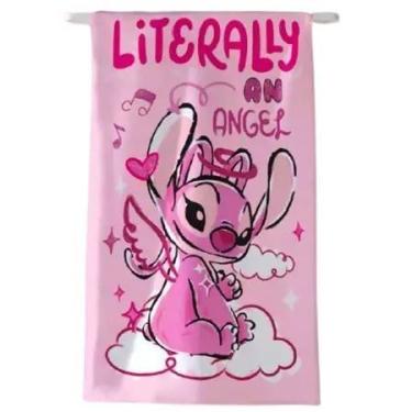 Imagem de Toalha de Banho e Praia Infantil Felpuda Rosa Stitch Döhler