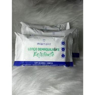 Imagem de Lenço Demaquilante Esfoliante Mia Make 5 em 1  Algodão + Babosa  Limpa