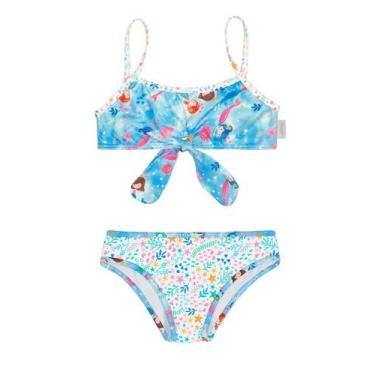 Imagem de Biquini Infantil Alakazoo sereia, Azul, Piscina, 4