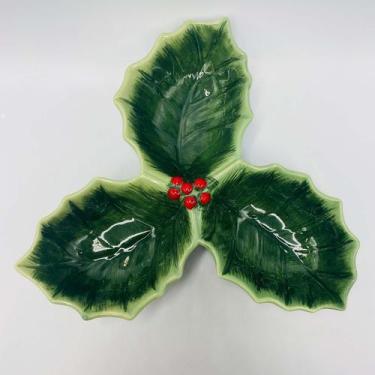 Imagem de Petisqueira Azevinhos Natalina em cerâmica 25x25cm - dea