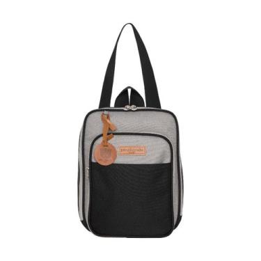 Imagem de Mochila Maternidade Multifuncional Pirulitando Abraço Preto - Pirulita