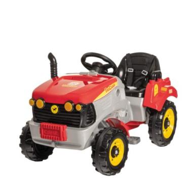Imagem de Quadriciclo Infantil Trator Tracamp Vermelho com Pedal e Empurrador Ca