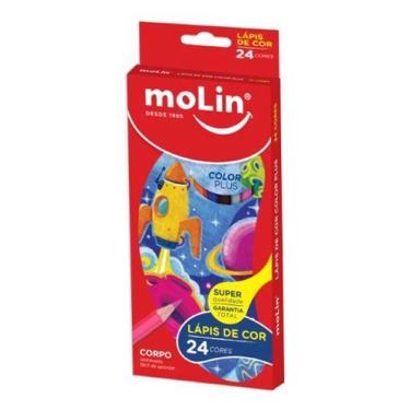 Imagem de Lápis De Cor Color Dream Molin 24 Cores Sextavado - Molin do Brasil