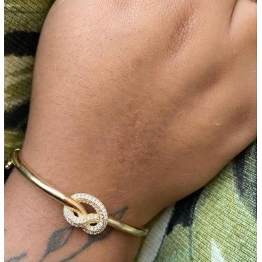Imagem de Bracelete Nó Cravejado - HB Semi Joias
