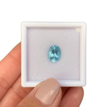 Imagem de Água Marinha Azul Oval 2,93ct (1) - ENE2ESE
