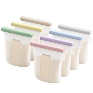 Imagem de Sacos de armazenamento de leite materno Nuliie 240 ml reutilizáveis 7 