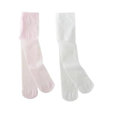 Imagem de Meias-calças Finas E Respiráveis Para Meninas, 2 Pares, Cor Sólida, Le