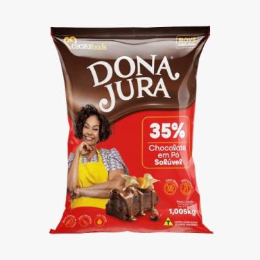 Imagem de Chocolate em pó soluvel dona jura 35% cacau 1,05kg cacau foods