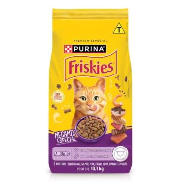 Imagem de Purina Friskies, Friskies Megamix - Ração Gatos Adultos,10.1Kg