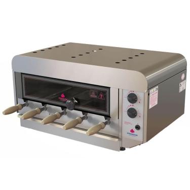 Imagem de Assador Forno Rotativo a Gás 5 Espetos Inox Industrial N Style Progás Bivolt