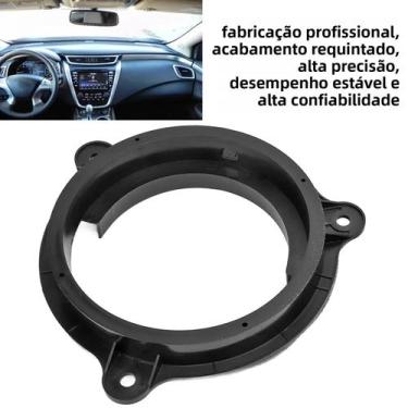 Imagem de Anel Adaptador De Suporte Para Alto-falante Preto 6.5in Com 2 Conector