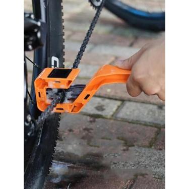 Imagem de Escova De Limpeza De Corrente Para Motocicletas E Bicicletas, Dupla Fa