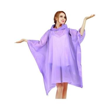 Imagem de Ponchos De Chuva Unissex Para Adultos Com Capuz Para Caminhadas, Campi