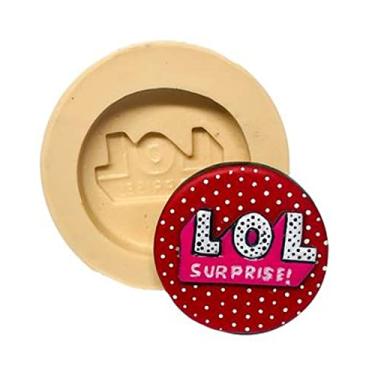Imagem de Confeitaria dos moldes, F530 MOLDE DE SILICONE LOL LOGO CONFEITARIA ARTESANATO