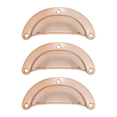 Imagem de 3 Puxador Colonial Concha Bronze Cristaleira Porta Gaveta (Rose Gold)