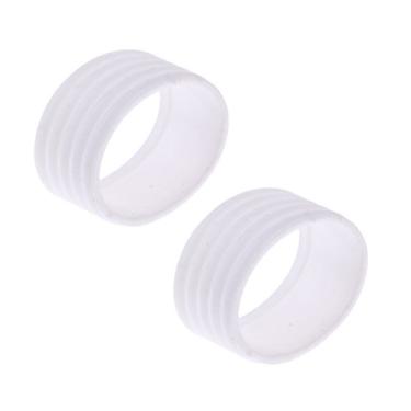Imagem de Deevoka 2 Peças de Badminton Squash Raquete de Tênis Fix Grip, Branco
