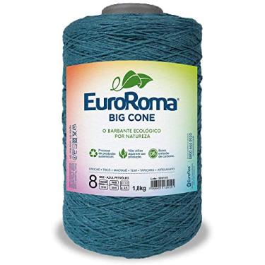 Imagem de Barbante Big Cone Colorido nº8 com 1,8kg EuroRoma - Cor 902 Azul Petróleo
