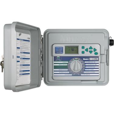 Imagem de HUNTER Modelo de base de controlador duplo de 48 estações com controle duplo I-Core IC600PL com armário de plástico