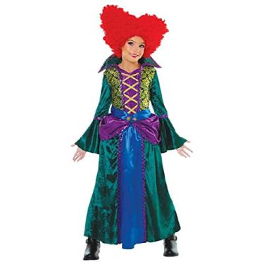 Imagem de Living Fictions Fantasia de irmã Salem para adultos ou crianças, verde