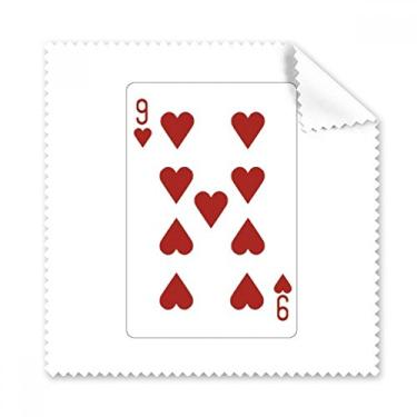 Imagem de Pano de limpeza com estampa de cartas de baralho Heart 9, 5 peças