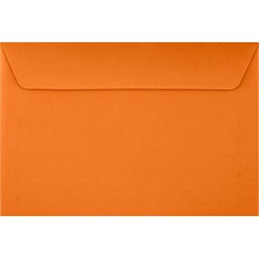 Imagem de 6 x 9 envelopes para livreto em 80 lb. Mandarim para enviar uma carta de negócios, catálogo, documentos financeiros, revistas, Pamphlet, pacote com 50 (laranja)