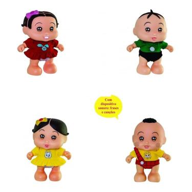 Imagem de Coleção Turma Da Mônica Baby 4super Bonecas Fala Frases Vini