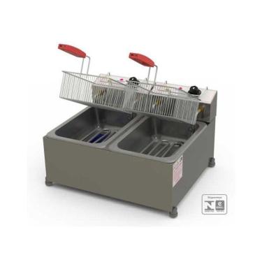 Imagem de Fritador Retangular 2 Cesto 10 Litros PR20E - Progás.
