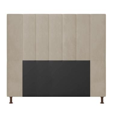 Imagem de Cabeceira Cama Box Casal 140cm Suede Bege