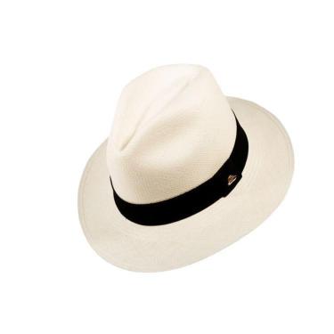 Imagem de Chapéu Panamá Semi Fino Branco Palha Masculino M