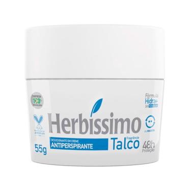 Imagem de Desodorante Creme Antiperspirante Herbíssimo Talco Proteção 48H 55g