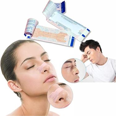 Imagem de 100 Unidades Tiras Nasais Dilatador Nasal Anti Ronco Melhor Respiração e Fluxo de Ar (66x19mm Grande)