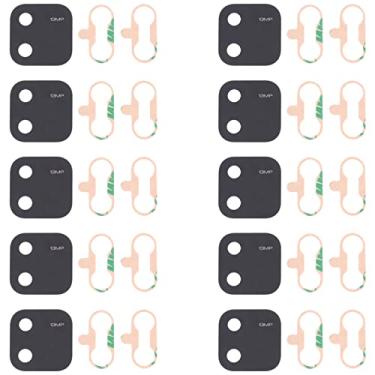 Imagem de HONGYAN Peças de substituição de telefone celular 10 PCS lente da câmera traseira para Xiaomi Redmi 10A 220233L2C Acessórios telefônicos
