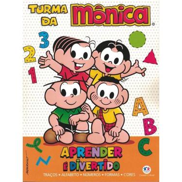 Imagem de Turma Da Monica - Aprender E Divertido - Tracos, Alfabeto, Numeros, Formas E Cores