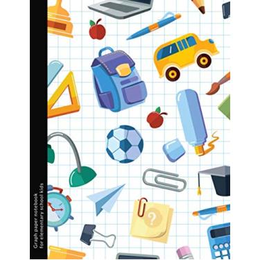 Imagem de Graph paper notebook for elementary school kids: 1/2 inch squares graph paper composition notebook for Kindergarten kids ages 4-8, for math, multiplication, Graphing & exercising