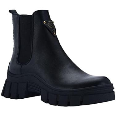 Imagem de GUESS Bota feminina de combate Hestia, Preto 002, 6.5