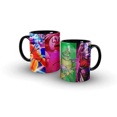 Imagem de Caneca Preta Personagens Fnaf