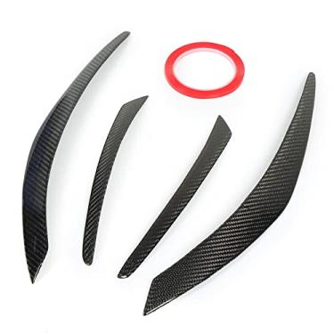 Imagem de Aramox Tampa das Pálpebras Lanterna Traseira, 4 Peças de Fibra de Carbono para Substituição das Pálpebras Lanterna Traseira