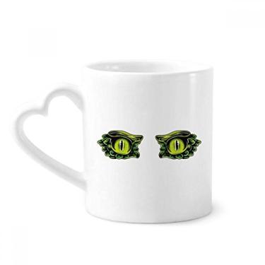 Imagem de Caneca de decoração de olho de monstro de animal de desenho animado copo de coração de vidro