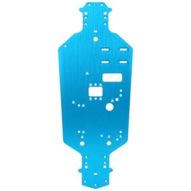 Imagem de Chassi RC, durável fácil de instalar placa de chassi RC estável forte com fino acabamento para carro RC para HSP 94122 (azul)