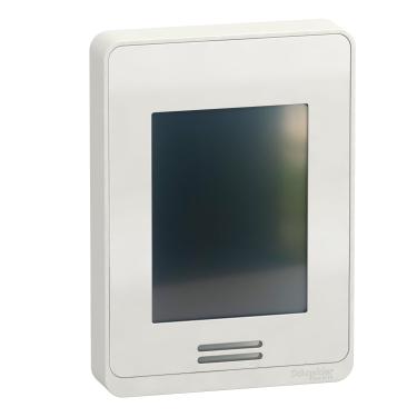 Imagem de Display Colorido Touchscreen Mont. Parede C/Sensor Temperatura E Umidade TM172DCLWTH - Schneider
