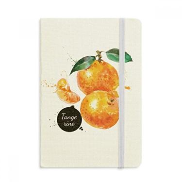 Imagem de Caderno de anotações tangerine Fruit Tasty Healthy Watercolor oficial de tecido rígido diário clássico