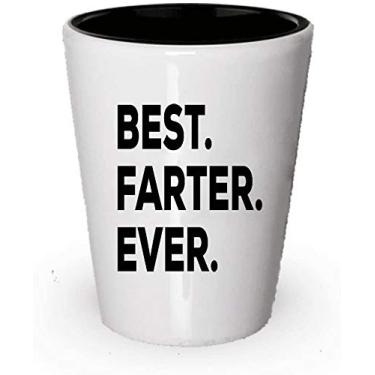 Imagem de Copo de shot Best Farter Ever – Ideia de presente Happy Grand Novelty – 11 ou 425 g – Dad Daddy Father – Presente divertido – Para uma ideia de presente inovadora – Adicionar ao conjunto de caixa de presente (2)