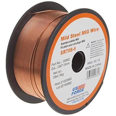 Imagem de US Forge Fio MIG de aço macio sólido para soldagem .030 carretel de 900 g #00662