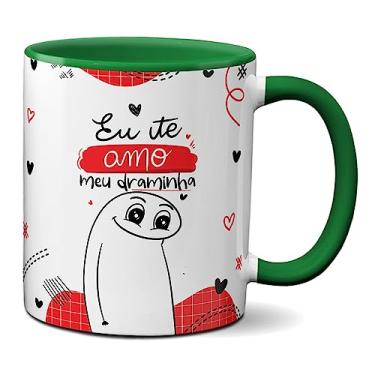 Imagem de Caneca Flork Namorados Eu Te Amo Meu Draminha Casal Fofo (Verde)