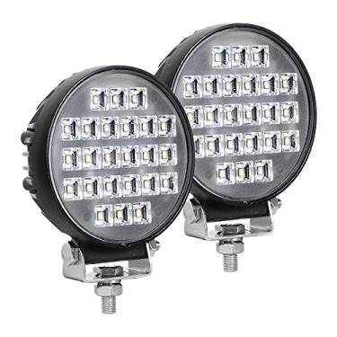 Imagem de Exzeit Podes de LED impermeáveis, luz de neblina de 60° com chips CREE, 72W 5760LMS luzes de neblina LED, luzes de trabalho de LED para caminhão trator Jeep ATV, UTV, carrinho de golfe, 12V/24V (4,3")