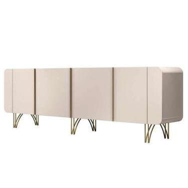 Imagem de Balcão Aparador Buffet Piacente H01 Off White - Mpozenato - Hb Móveis