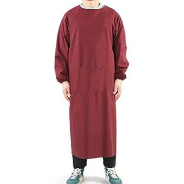 Imagem de Avental À Prova D'água Adulto Resistente À Água E Óleo Avental De Manga Longa, Cozinha Doméstica, Açougue, Avental De Trabalho Em Fábrica De Processamento De Alimentos,A10,120x120cm,Constructive23