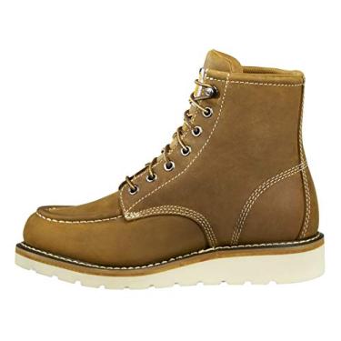 Imagem de Carhartt Women's Wedge 6" Waterproof Steel Toe FW6225-W Ankle Boot, DARK BISON OIL TANNED, 6.5