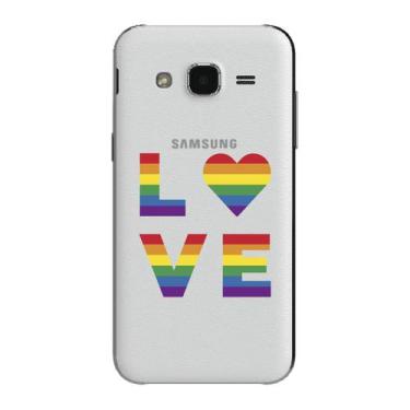 Imagem de Capa Case Capinha Samsung Galaxy  J2 Arco Iris Love - Showcase